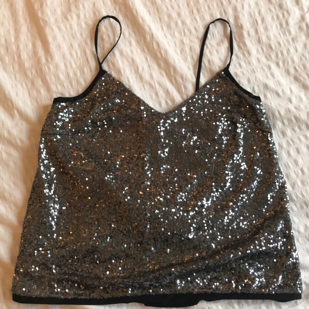 Mango Sequin Top